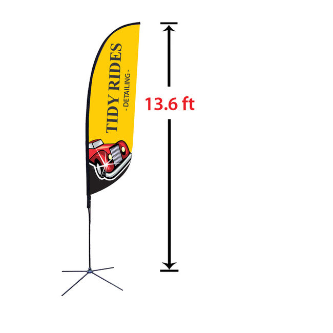 Replacement 28" x 128" Medium Feather Flag