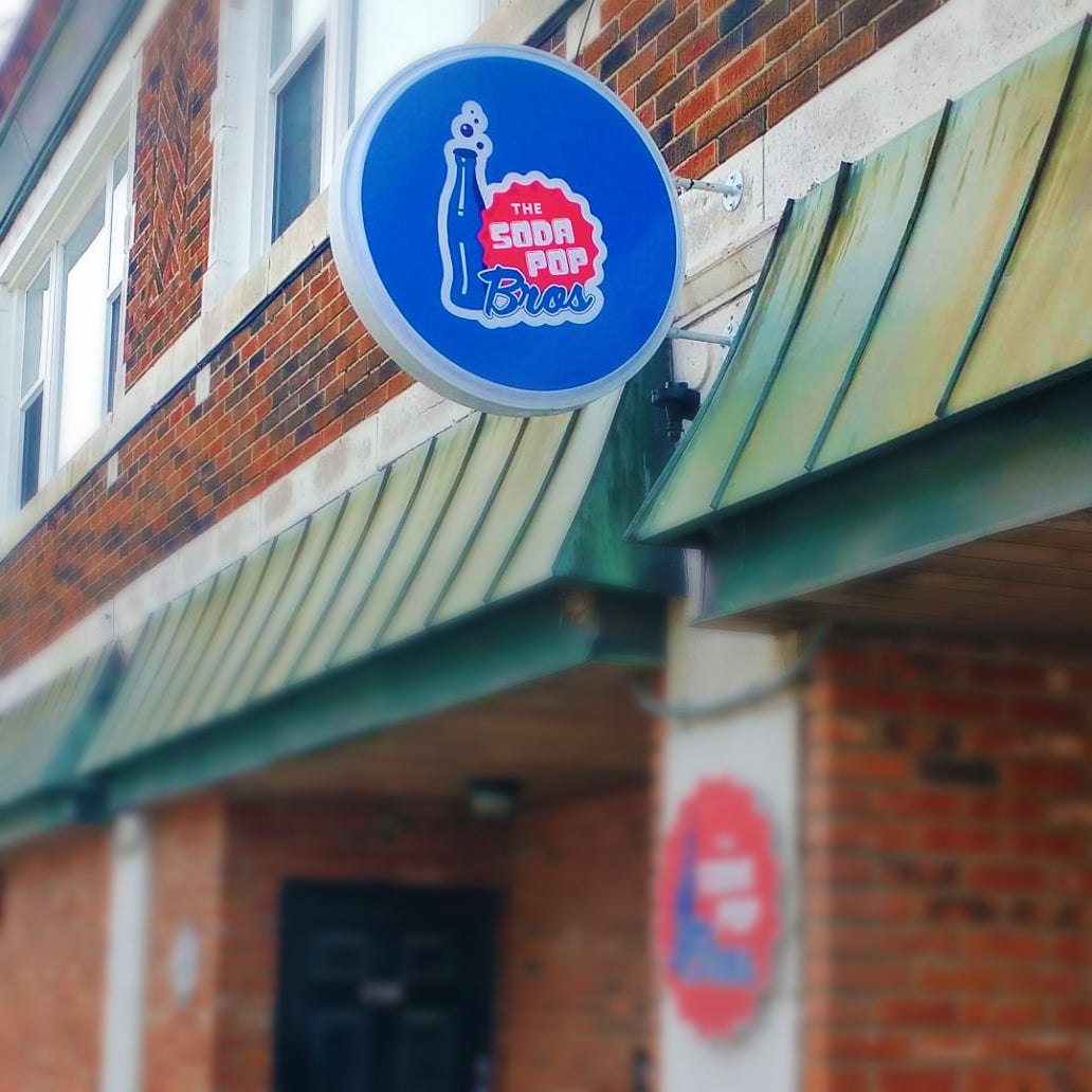 Round Outdoor LED Light Box Sign
