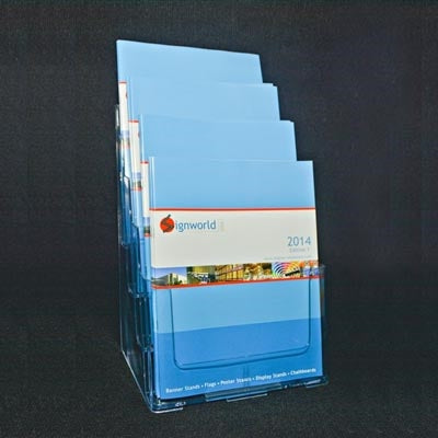 CLEARANCE - Letter Size Brochure Holder - 4 Pockets