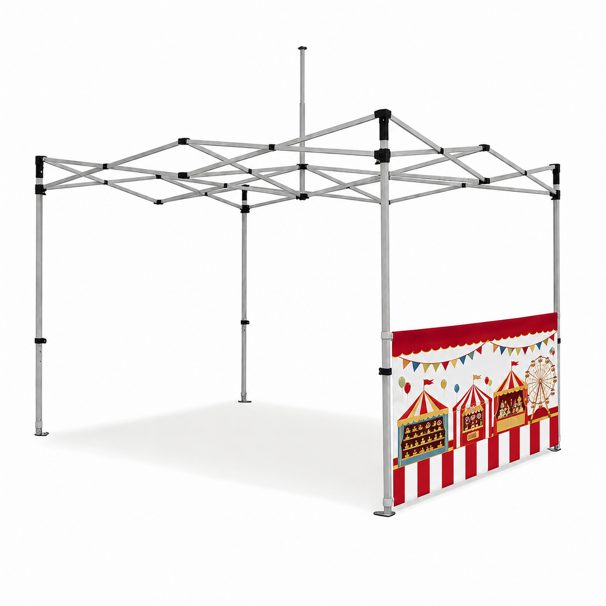 Printed Full-Colour Canopy Tent – 1 Side Wall (Single-Sided Print)