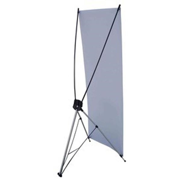 24" X Banner Stand with Vinyl Print