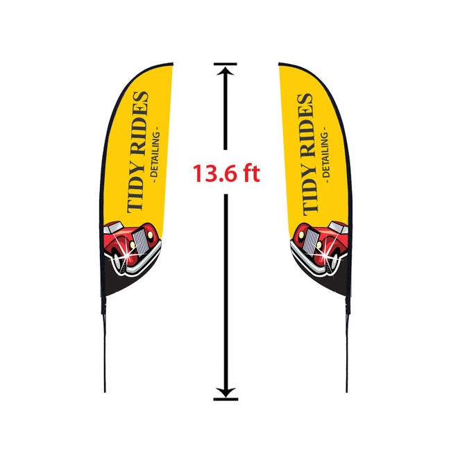 Medium Double-Sided Feather Flag Kit
