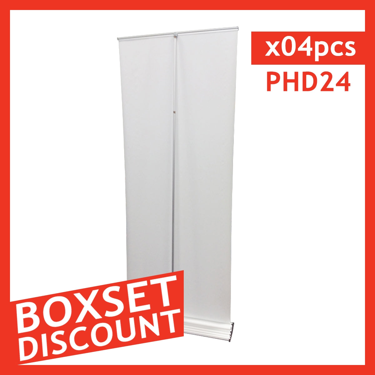 HD Retractable Banner Stand 24"