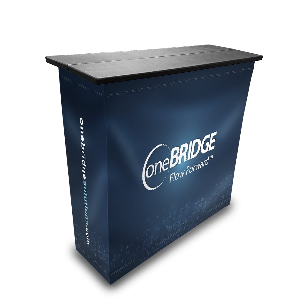 3 Ft Pop Up Counter Display with Fabric Print