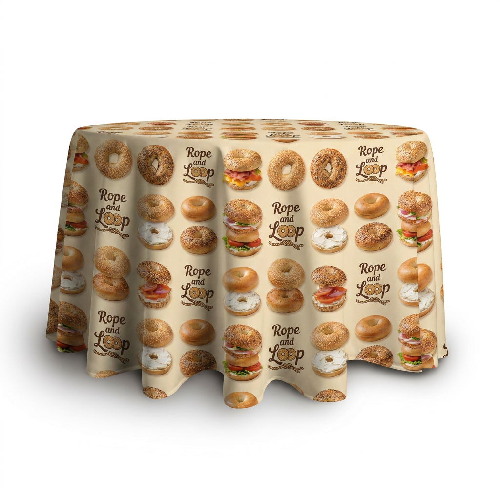 Custom Printed Round Table Cover 31.5"