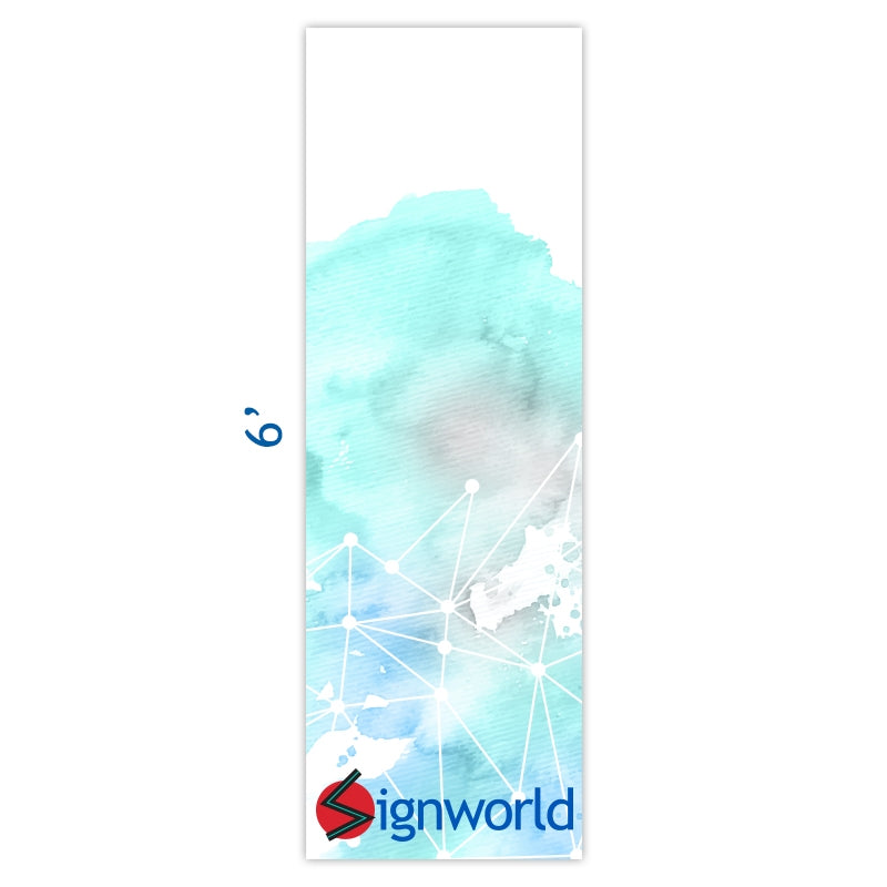 6ft x 2ft Polyester Fabric Table Runner with Full Colour Graphic
