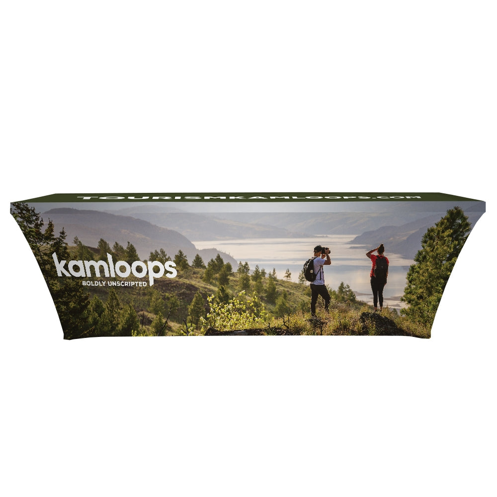 4-Sided Stretch Table Throw 8ft