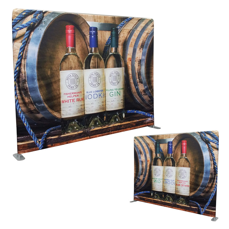 Double-Sided Fabric Replacement Print for 10 ft Straight Tube Display