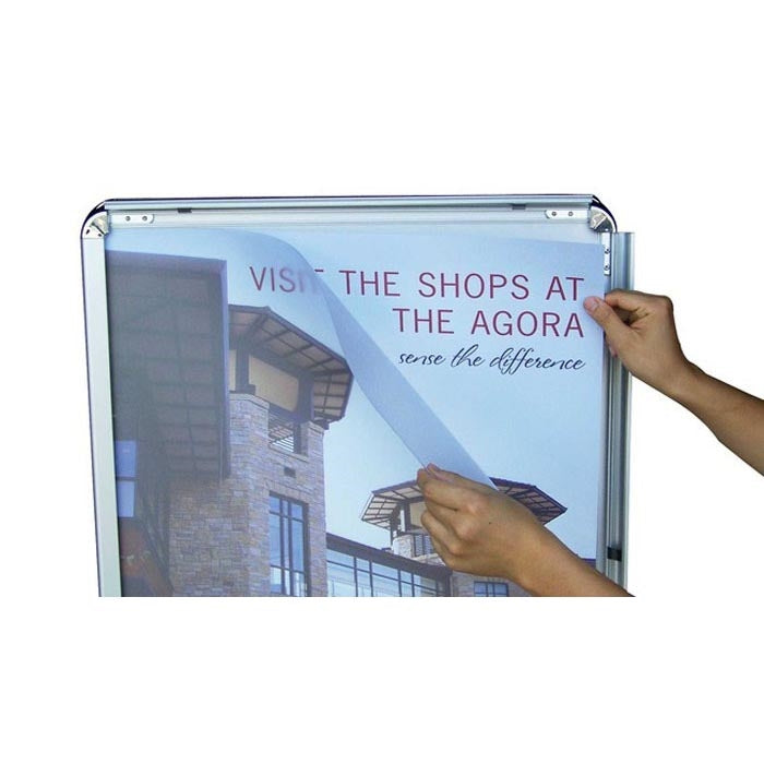 A-Frame Snap-Open Sidewalk Poster Stand Easel