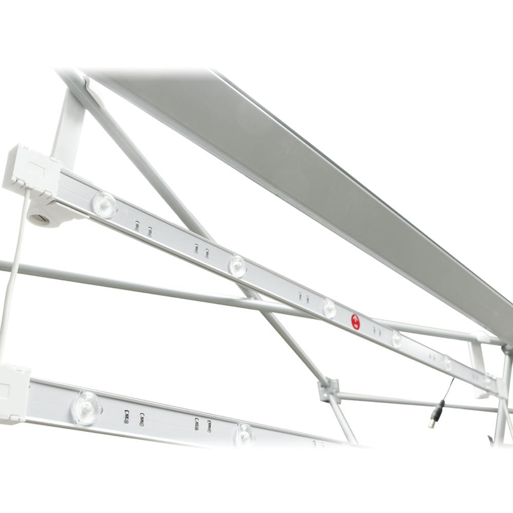 Illuminated Pop Up Display 5' X 7.5' Double Sided Fabric Print