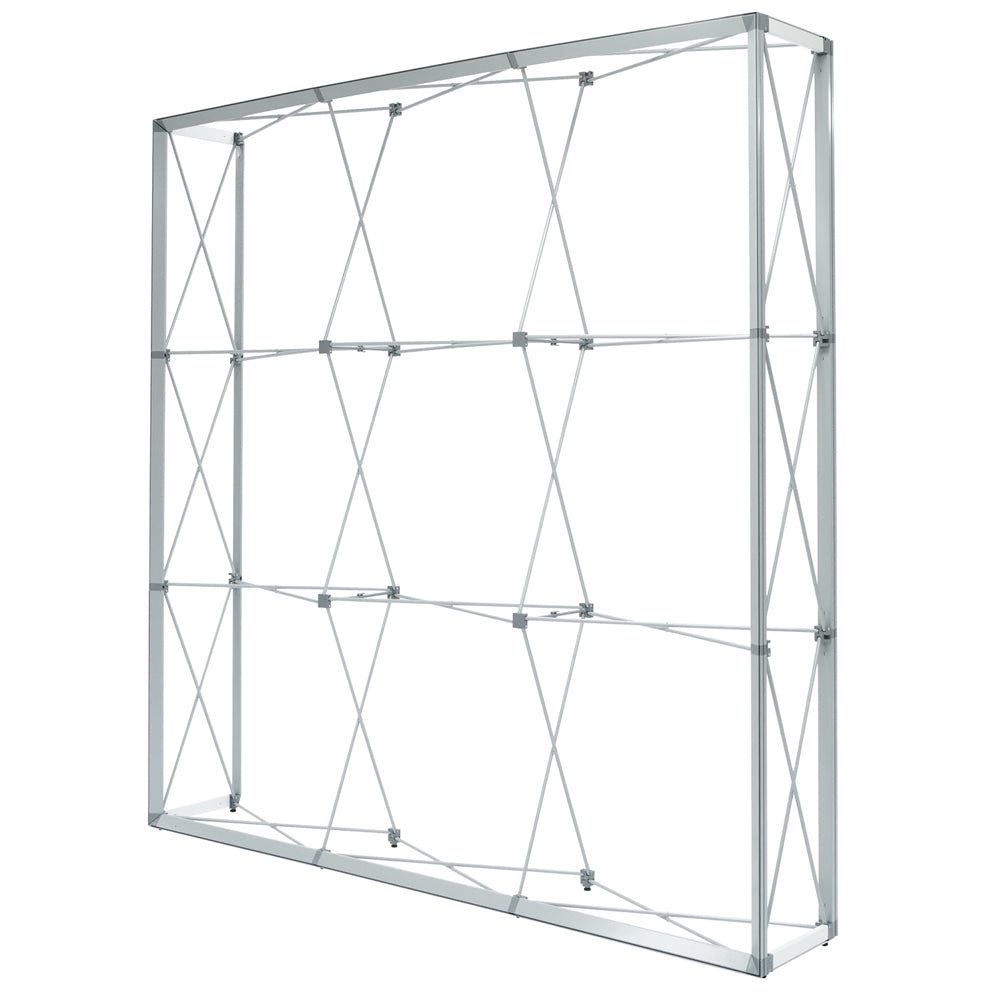 Illuminated Pop Up Display 7.5' X 7.5' Double Sided Fabric Print