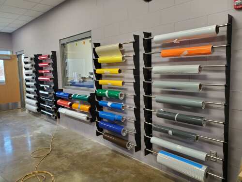 Wall Mount Vinyl Rack - 38" Width