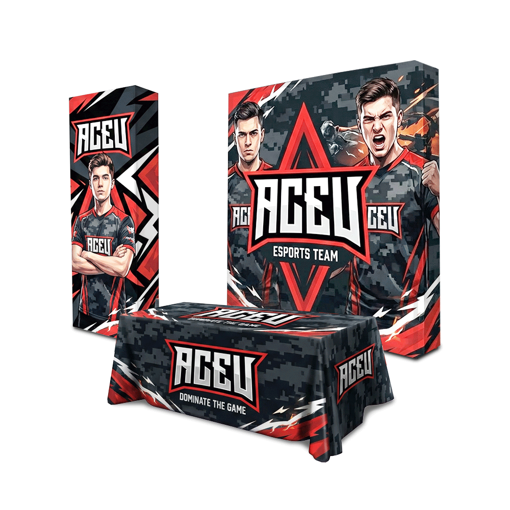 Trade Show Booth Package - 7.5ft Illuminated Backlit Display
