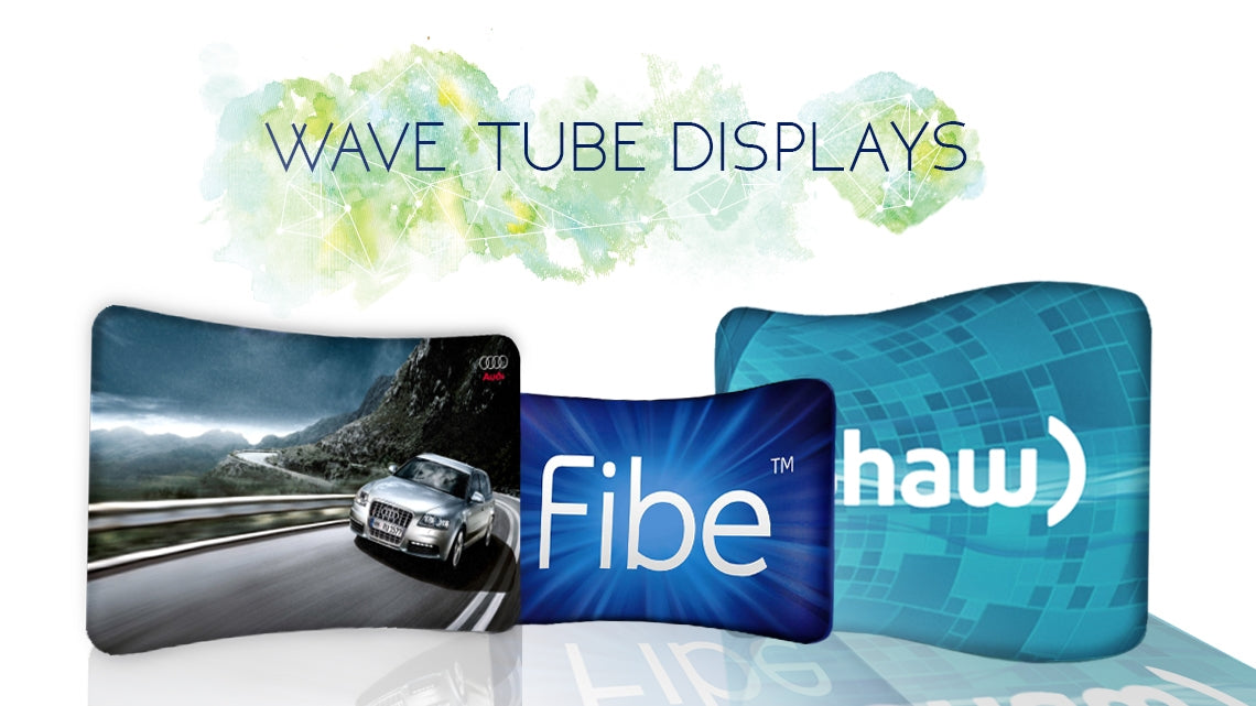 Curve Tube Display with Print