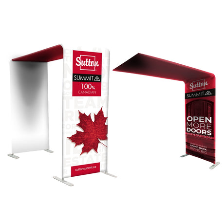38" L-shaped Modular Display with Fabric Print