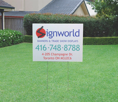 Coroplast Lawn Sign 4mm - 18" x 24"