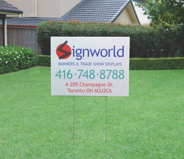 Coroplast Lawn Sign 4mm - 18" x 24"