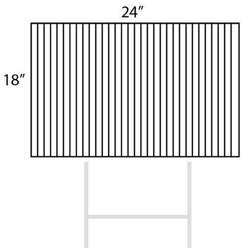 Horizontal Double Sided Coroplast Lawn Sign 4mm - 24" x 18"