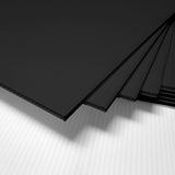 10 Pieces 24" x 18" Blank Corrugated Plastic Sheets - Black