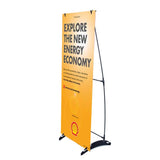 H Banner Stand 24" x 63" With Vinyl Print