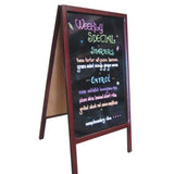 A-Frame Sidewalk Menu Black Marker Board Easel