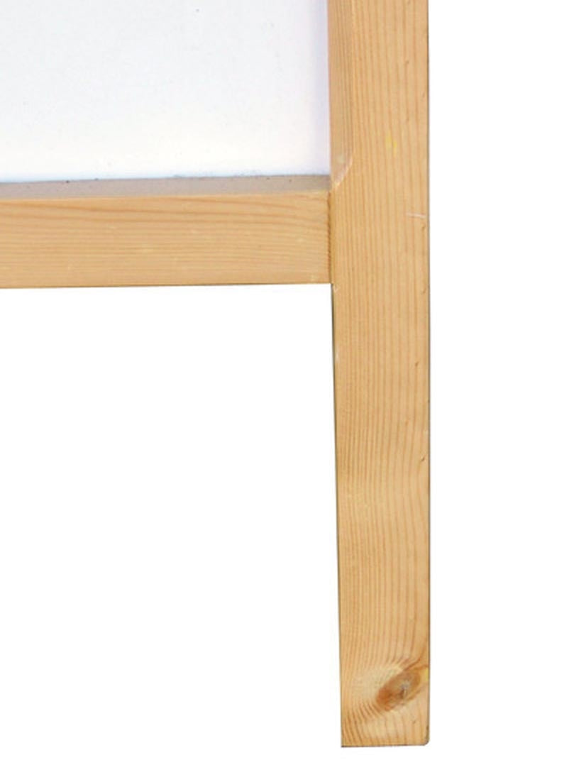 A-Frame Wooden Sidewalk White Marker Board Easel