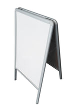 A-Frame Aluminum Sidewalk White Marker Board Easel