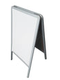 A-Frame Aluminum Sidewalk White Marker Board Easel