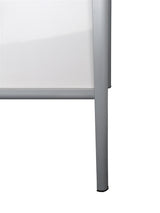 A-Frame Aluminum Sidewalk White Marker Board Easel
