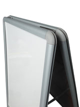 A-Frame Aluminum Sidewalk White Marker Board Easel