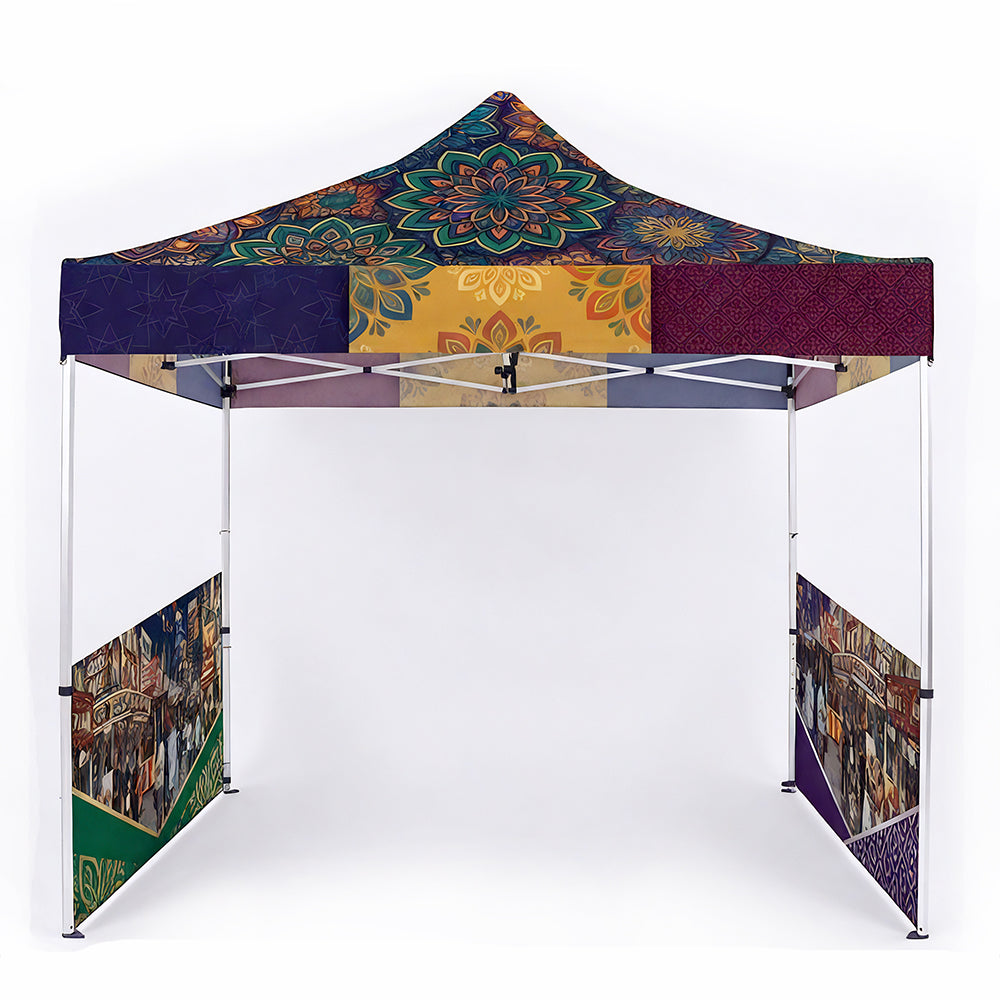Printed Full-Colour Canopy Tent with Side Walls