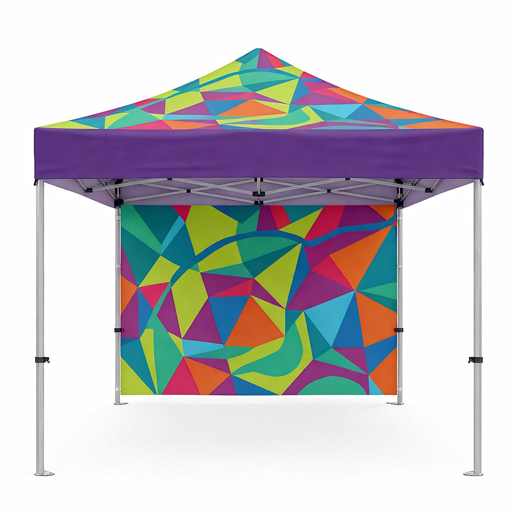 Printed Full-Colour Canopy Tent with Back Wall