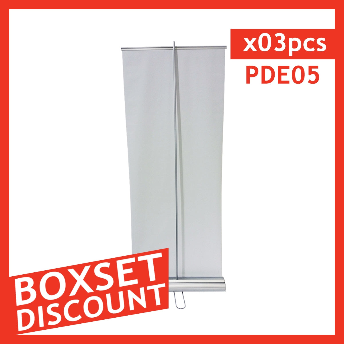 Double Sided 33" Retractable Roll Up Banner Stand - Box Set [ 4 units/box]