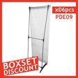 H Banner Stand 24" x 63" - Box Set [6 units/box ]