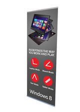 L Banner Stand 33" with Vinyl Print