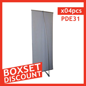 L Banner Stand 33" - Box Set [4 units/ box ]