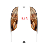 Medium Double-Sided Feather Flag Kit