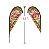 Medium Double-Sided Tear Drop Flag Kit