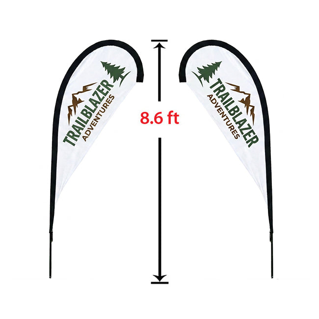Small Double-Sided Tear Drop Flag Kit