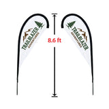 Small Double-Sided Tear Drop Flag Kit