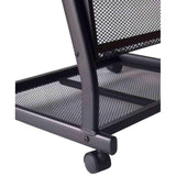 6-Pocket Mobile Stand Magazine Rack - Large