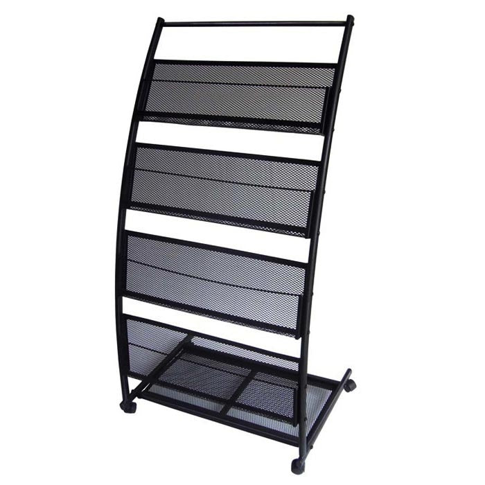Mobile Stand Magazine Rack