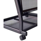 4-Shelf Mobile Stand Magazine Rack