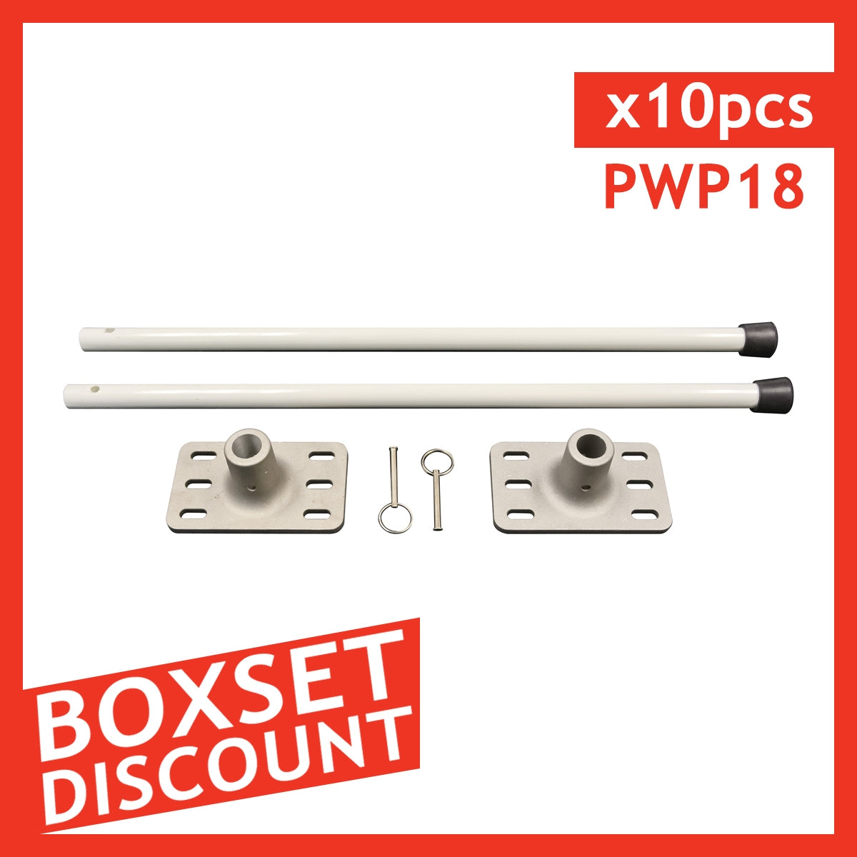 Wall Mount Banner Bracket 18" - Box Set [10 units/box]