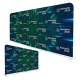 20 ft Straight Tube Display with Double-sided Fabric Print