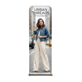 2' Straight Tube Banner Display with Fabric Print