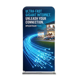 3' Straight Tube Banner Display with Fabric Print