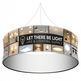 Hanging Tube Display - 20ft x 4ft Circle