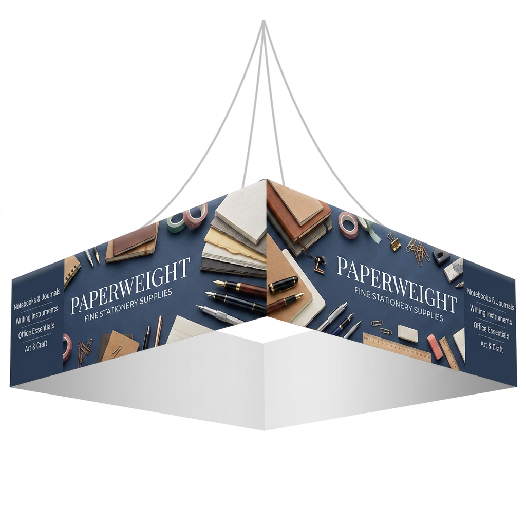 Hanging Tube Display - 16ft x 4ft Square