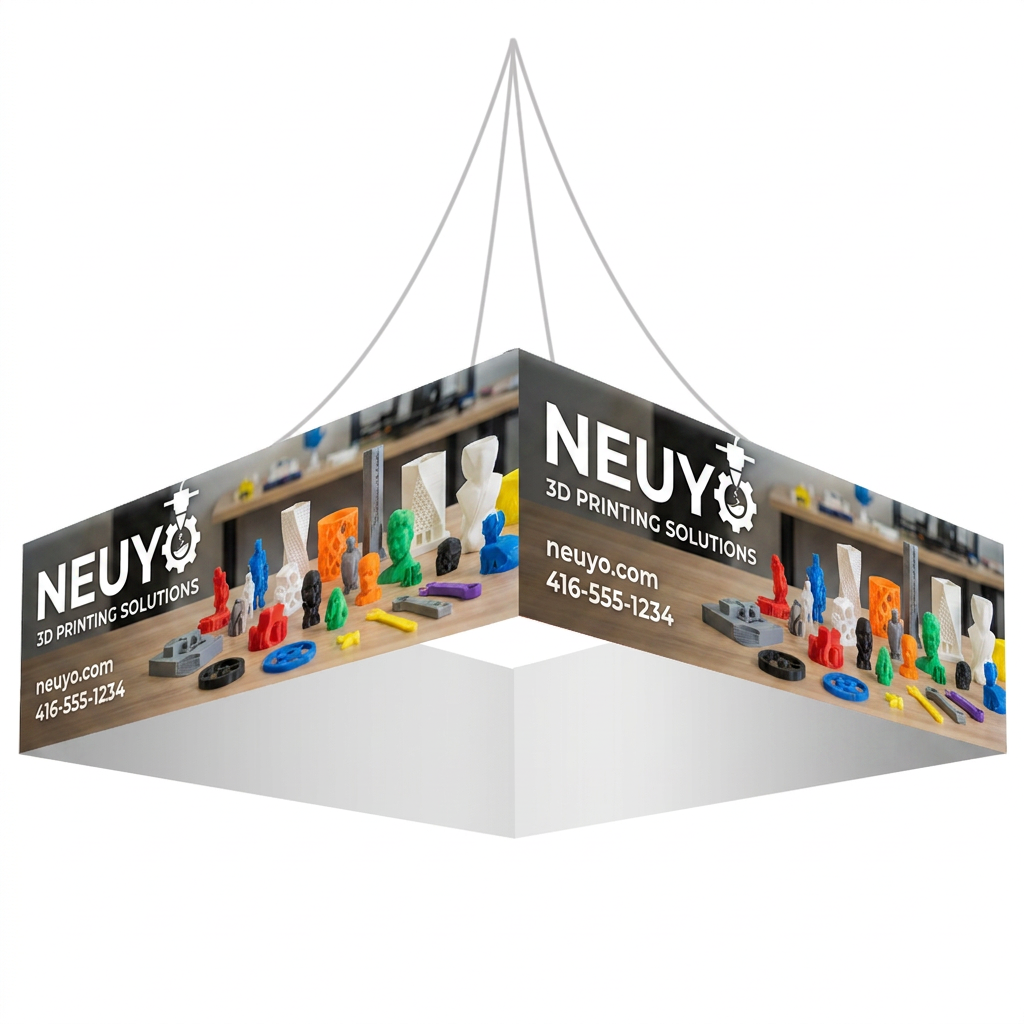 Hanging Tube Display - 20ft x 4ft Square